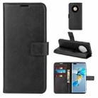 For Huawei Mate 40 Pro Retro Calf Pattern Buckle Horizontal Flip Leather Case with Holder & Card Slots & Wallet(Black) - 1
