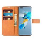 For Huawei Mate 40 Pro Retro Calf Pattern Buckle Horizontal Flip Leather Case with Holder & Card Slots & Wallet(Yellow) - 5