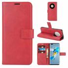 For Huawei Mate 40 Pro Retro Calf Pattern Buckle Horizontal Flip Leather Case with Holder & Card Slots & Wallet(Red) - 1