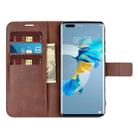 For Huawei Mate 40 Pro Retro Calf Pattern Buckle Horizontal Flip Leather Case with Holder & Card Slots & Wallet(Dark Brown) - 5