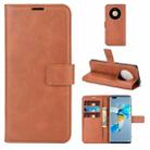 For Huawei Mate 40 Pro Retro Calf Pattern Buckle Horizontal Flip Leather Case with Holder & Card Slots & Wallet(Light Brown) - 1