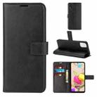 For LG K42 Retro Calf Pattern Buckle Horizontal Flip Leather Case with Holder & Card Slots & Wallet(Black) - 1