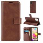 For LG K42 Retro Calf Pattern Buckle Horizontal Flip Leather Case with Holder & Card Slots & Wallet(Dark Brown) - 1