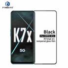 For OPPO K7x PINWUYO 9H 3D Curved Full Screen Explosion-proof Tempered Glass Film(Black) - 1