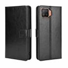 For OPPO F17 / A73 2020 Retro Crazy Horse Texture Horizontal Flip Leather Case with Holder & Card Slots & Photo Frame(Black) - 1