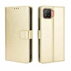 For OPPO F17 / A73 2020 Retro Crazy Horse Texture Horizontal Flip Leather Case with Holder & Card Slots & Photo Frame(Gold) - 1