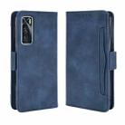 For vivo V20 SE/Y70 2020 Wallet Style Skin Feel Calf Pattern Leather Case ，with Separate Card Slot(Blue) - 1