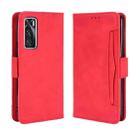 For vivo V20 SE/Y70 2020 Wallet Style Skin Feel Calf Pattern Leather Case ，with Separate Card Slot(Red) - 1