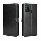 For OPPO Realme C17 / Realme 7i Retro Crazy Horse Texture Horizontal Flip Leather Case with Holder & Card Slots & Photo Frame(Black) - 1