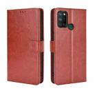 For OPPO Realme C17 / Realme 7i Retro Crazy Horse Texture Horizontal Flip Leather Case with Holder & Card Slots & Photo Frame(Brown) - 1