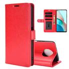 For Xiaomi Redmi Note 9 5G China Version R64 Texture Single Horizontal Flip Protective Case with Holder & Card Slots & Wallet& Photo Frame(Red) - 1