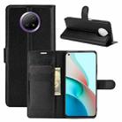 For Xiaomi Redmi Note 9 5G Litchi Texture Horizontal Flip Protective Case with Holder & Card Slots & Wallet(Black) - 1