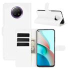 For Xiaomi Redmi Note 9 5G Litchi Texture Horizontal Flip Protective Case with Holder & Card Slots & Wallet(White) - 1