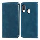 For Samsung Galaxy A20e Retro Skin Feel Business Magnetic Horizontal Flip Leather Case with Holder & Card Slots & Wallet & Photo Frame(Blue) - 1