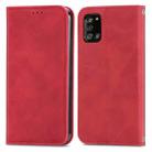 For Samsung Galaxy A32 5G Retro Skin Feel Business Magnetic Horizontal Flip Leather Case with Holder & Card Slots & Wallet & Photo Frame(Red) - 1