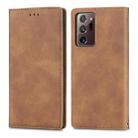 For Samsung Galaxy Note20 Ultra Retro Skin Feel Business Magnetic Horizontal Flip Leather Case with Holder & Card Slots & Wallet & Photo Frame(Brown) - 1