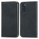 For Samsung Galaxy S20 Retro Skin Feel Business Magnetic Horizontal Flip Leather Case with Holder & Card Slots & Wallet & Photo Frame(Black) - 1