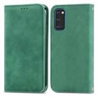 For Samsung Galaxy S20 Retro Skin Feel Business Magnetic Horizontal Flip Leather Case with Holder & Card Slots & Wallet & Photo Frame(Green) - 1