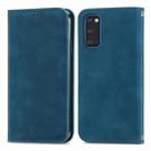 For Samsung Galaxy S20 Retro Skin Feel Business Magnetic Horizontal Flip Leather Case with Holder & Card Slots & Wallet & Photo Frame(Blue) - 1