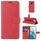 Retro Calf Pattern Buckle Horizontal Flip Leather Case with Holder & Card Slots & Wallet For Xiaomi Redmi Note 9 5G(Red) - 1