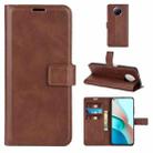 Retro Calf Pattern Buckle Horizontal Flip Leather Case with Holder & Card Slots & Wallet For Xiaomi Redmi Note 9 5G(Dark Brown) - 1