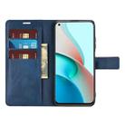 Retro Calf Pattern Buckle Horizontal Flip Leather Case with Holder & Card Slots & Wallet For Xiaomi Redmi Note 9 5G(Blue) - 5