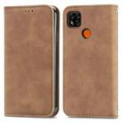 For Xiaomi Redmi 9C Retro Skin Feel Business Magnetic Horizontal Flip Leather Case With Holder & Card Slots & Wallet & Photo Frame(Brown) - 1