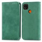 For Xiaomi Redmi 9C Retro Skin Feel Business Magnetic Horizontal Flip Leather Case With Holder & Card Slots & Wallet & Photo Frame(Green) - 1