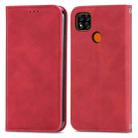 For Xiaomi Redmi 9C Retro Skin Feel Business Magnetic Horizontal Flip Leather Case With Holder & Card Slots & Wallet & Photo Frame(Red) - 1