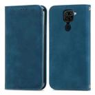 For Xiaomi Redmi 10X 4G / Redmi Note 9 Retro Skin Feel Business Magnetic Horizontal Flip Leather Case with Holder & Card Slots & Wallet & Photo Frame(Blue) - 1