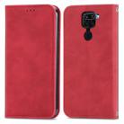 For Xiaomi Redmi 10X 4G / Redmi Note 9 Retro Skin Feel Business Magnetic Horizontal Flip Leather Case with Holder & Card Slots & Wallet & Photo Frame(Red) - 1