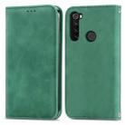 For Xiaomi Redmi Note 8 Retro Skin Feel Business Magnetic Horizontal Flip Leather Case With Holder & Card Slots & Wallet & Photo Frame(Green) - 1
