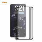 For Samsung Galaxy S21 5G 5pcs ENKAY Hat-Prince Full Glue 0.26mm 9H 2.5D Tempered Glass Full Coverage Film Support Fingerprint Unlock - 1