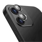 For iPhone 12 / 12 mini ENKAY Hat-Prince Aluminium Alloy + Tempered Glass Camera Lens Cover Full Coverage Protector(Black) - 1