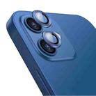 For iPhone 12 / 12 mini ENKAY Hat-Prince Aluminium Alloy + Tempered Glass Camera Lens Cover Full Coverage Protector(Blue) - 1