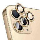 For iPhone 12 Pro ENKAY Hat-Prince Aluminium Alloy + Tempered Glass Camera Lens Cover Full Coverage Protector(Gold) - 1