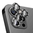 For iPhone 12 Pro Max ENKAY Hat-Prince Aluminium Alloy + Tempered Glass Camera Lens Cover Full Coverage Protector(Black) - 1