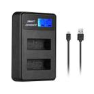 For Canon LP-E12 Smart LCD Display USB Dual-Channel Charger - 1
