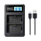 For Canon LP-E6 Smart LCD Display USB Dual-Channel Charger - 1