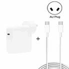 PD-96W 96W PD USB-C / Type-C Laptop Adapter + 2m 5A USB-C / Type-C to USB-C / Type-C Fast Charging Cable for MacBook Pro, Plug Size:AU Plug - 1