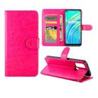 For OPPO Realme C17/7i Crazy Horse Texture Leather Horizontal Flip Protective Case with Holder & Card Slots & Wallet & Photo Frame(Magenta) - 1