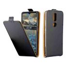 For Nokia2.4 Business Style Vertical Flip TPU Leather Case  with Card Slot(Black) - 1