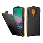 For Nokia3.4 Business Style Vertical Flip TPU Leather Case  with Card Slot(Black) - 1