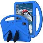 For Galaxy Tab A7 10.4 (2020) T500 EVA Flat Anti Falling Protective Case Shell with Holder(Blue) - 1