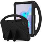 For Galaxy Tab S6 T860/T865 EVA Flat Anti Falling Protective Case Shell with Holder(Black) - 1