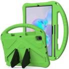 For Galaxy Tab S6 T860/T865 EVA Flat Anti Falling Protective Case Shell with Holder(Green) - 1