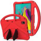 For Galaxy Tab S5e T720/T725 EVA Flat Anti Falling Protective Case Shell with Holder(Red) - 1