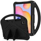 For Galaxy Tab S6 Lite P610/P615 EVA Flat Anti Falling Protective Case Shell with Holder(Black) - 1
