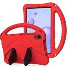 For Galaxy Tab A 8.4 (2020) T307  EVA Flat Anti Falling Protective Case Shell with Holder(Red) - 1