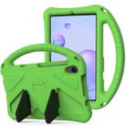 For Galaxy Tab A 8.4 (2020) T307  EVA Flat Anti Falling Protective Case Shell with Holder(Green) - 1